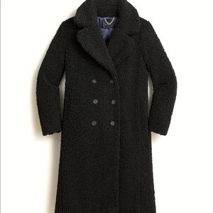 NWOT J Crew Teddy Sherpa coat. Size small. Beautiful, warm, tailored!